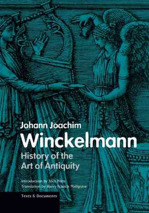 History of the Art of Antiquity de Johann Winckelmann