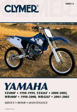 Yamaha YZ400F, YZ426F, WR400F & WR426F Motorcycle (1998–2002) Service Repair Manual de Haynes