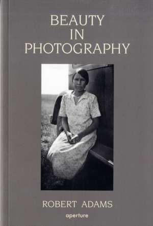 Beauty in Photography: Essays in Defense of Traditional Values de Robert Adams