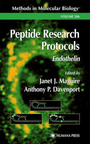 Peptide Research Protocols: Endothelin de Janet J. Maguire