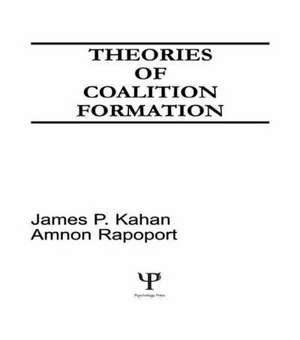 Theories of Coalition Formation de Amnon Rapoport