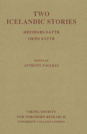 Two Icelandic Stories de Anthony Faulkes