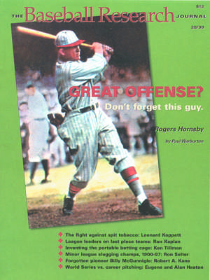 The Baseball Research Journal (BRJ), Volume 28 de Society for American Baseball Research (SABR)