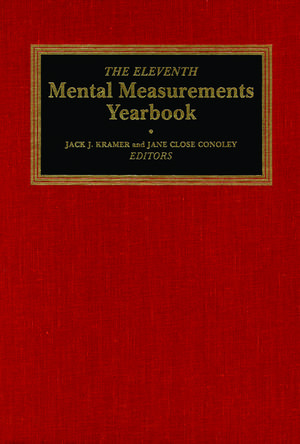 The Eleventh Mental Measurements Yearbook de Buros Center