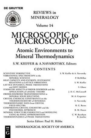 Microscopic to Macroscopic de Alexandra Navrotsky