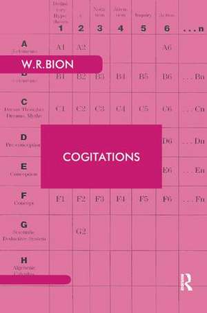 Cogitations de Wilfred R. Bion