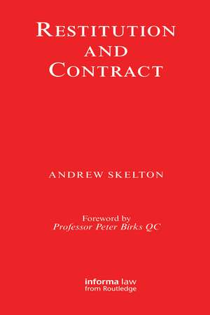 Restitution and Contract de Andrew Skelton