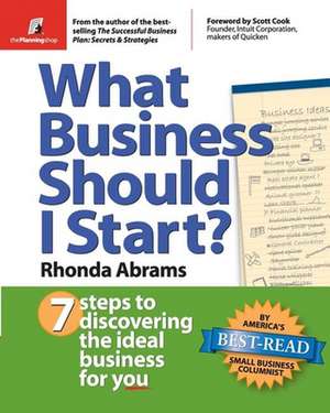 What Business Should I Start? de Rhonda Abrams