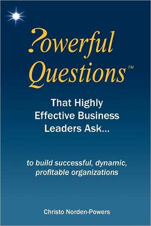 Powerful Questions That Highly Effective Business Leaders Ask: To Build Successful, Dynamic, Profitable Organizations de Christo Norden-Powers