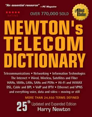 Newton's Telecom Dictionary de Harry Newton