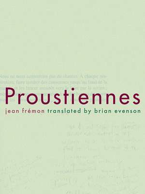 Proustiennes de Jean Fremon