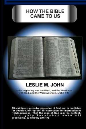 How the Bible Came to Us de Leslie M. John