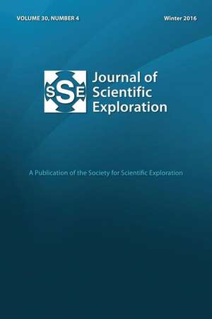 Journal of Scientific Exploration Winter 2016 30 de Society for Scientific Exploration