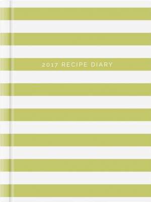 EAGLEMOSS: 2017 Recipe Diary 'Stripes Design': A5 Week-to-Vi