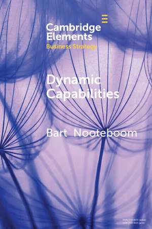 Dynamic Capabilities: History and an Extension de Bart Nooteboom