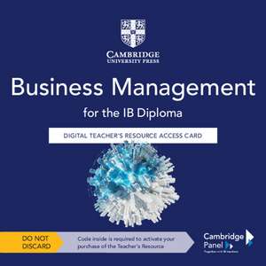 Business Management for the IB Diploma Digital Teacher's Resource Access Card de Mark Johnson