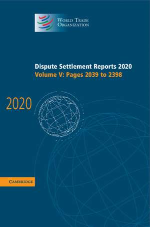 Dispute Settlement Reports 2020 de World Trade Organization