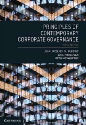 Principles of Contemporary Corporate Governance de Anil Hargovan