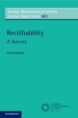 Rectifiability: A Survey de Pertti Mattila