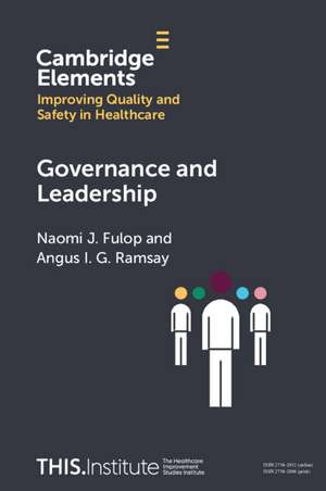 Governance and Leadership de Naomi J. Fulop