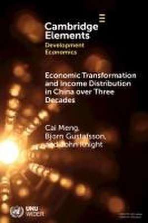 Economic Transformation and Income Distribution in China Over Three Decades de Cai Meng