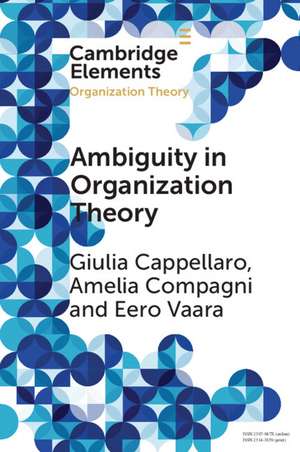 Ambiguity in Organization Theory: From Intrinsic to Strategic Perspectives de Giulia Cappellaro