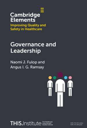 Governance and Leadership de Naomi J. Fulop