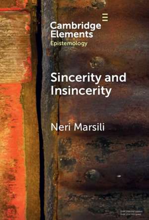Sincerity and Insincerity de Neri Marsili