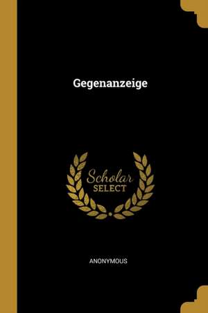 Gegenanzeige de Anonymous