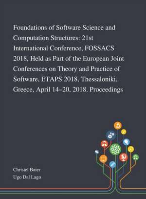 Foundations of Software Science and Computation Structures