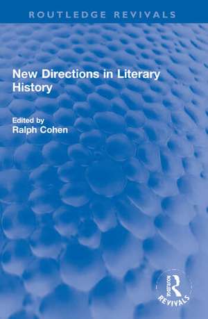 New Directions in Literary History