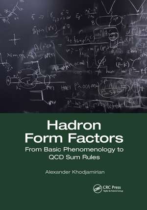 Hadron Form Factors: From Basic Phenomenology to QCD Sum Rules de Alexander Khodjamirian