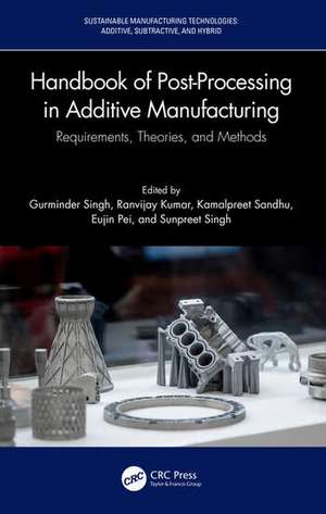 Handbook of Post-Processing in Additive Manufacturing de Gurminder Singh