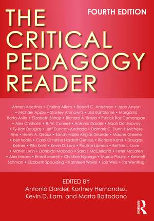 The Critical Pedagogy Reader de Antonia Darder