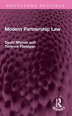 Modern Partnership Law de David Milman