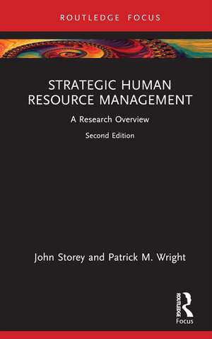 Strategic Human Resource Management: A Research Overview de John Storey