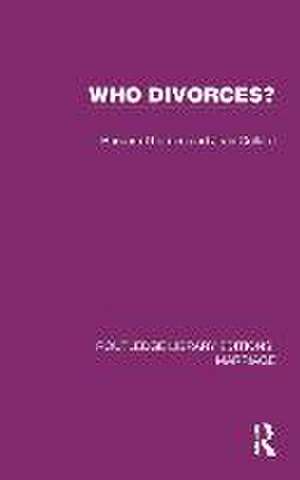 Who Divorces? de Barbara Thornes