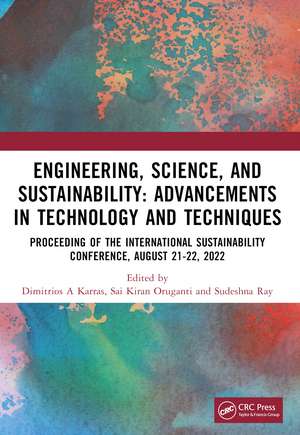 Engineering, Science, and Sustainability: Advancements in Technology and Techniques de Dimitrios A Karras