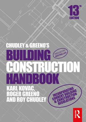 Chudley and Greeno's Building Construction Handbook de Roy Chudley