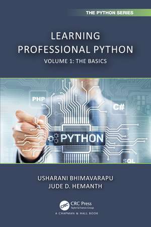 Learning Professional Python: Volume 1: The Basics de Usharani Bhimavarapu