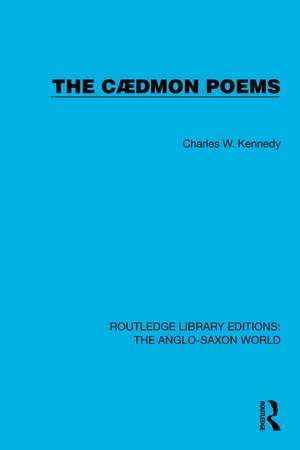 The Cædmon Poems de Charles W. Kennedy