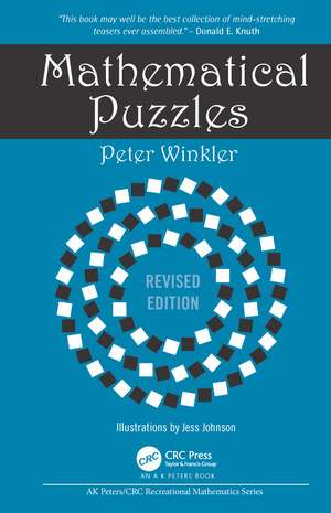 Mathematical Puzzles: Revised Edition de Peter Winkler