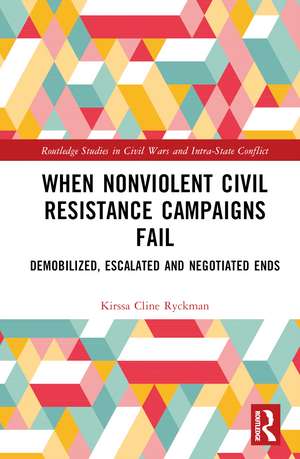 When Nonviolent Civil Resistance Campaigns Fail: Demobilized, Escalated and Negotiated Ends de Kirssa Cline Ryckman