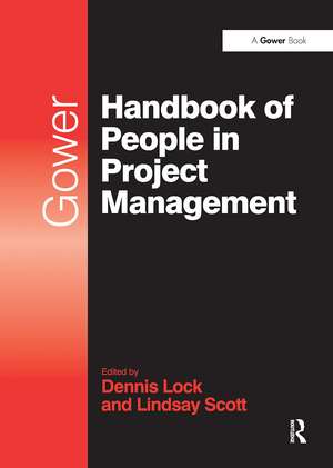 Gower Handbook of People in Project Management de Lindsay Scott