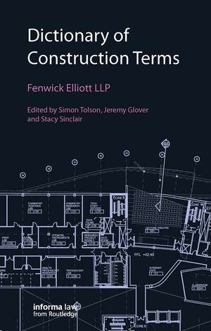 Dictionary of Construction Terms de Simon Tolson