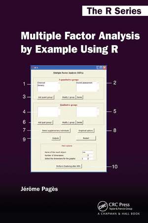 Multiple Factor Analysis by Example Using R de Jérôme Pagès