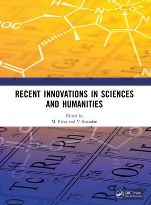 Recent Innovations in Sciences and Humanities de M. Priya