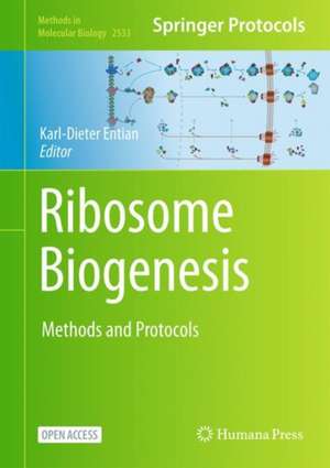 Ribosome Biogenesis: Methods and Protocols de Karl-Dieter Entian