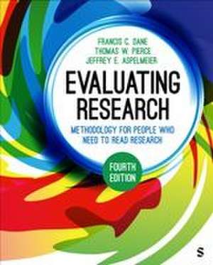 Evaluating Research de Francis C. Dane