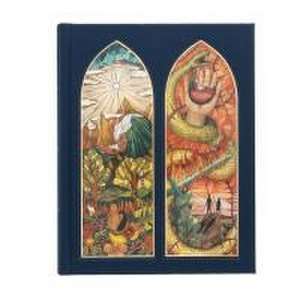 CSB Notetaking Bible, Stained Glass Edition, Sapphire Cloth Over Board de Csb Bibles By Holman